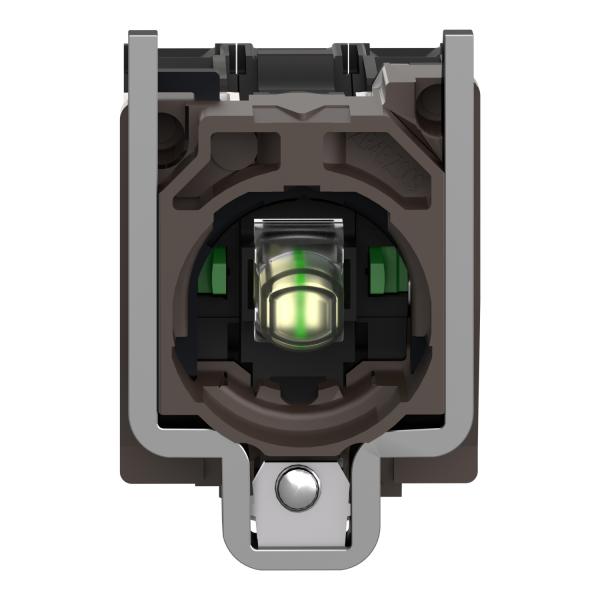 CUERPO PULS.LUM.LED 24V NA+NACON.BL