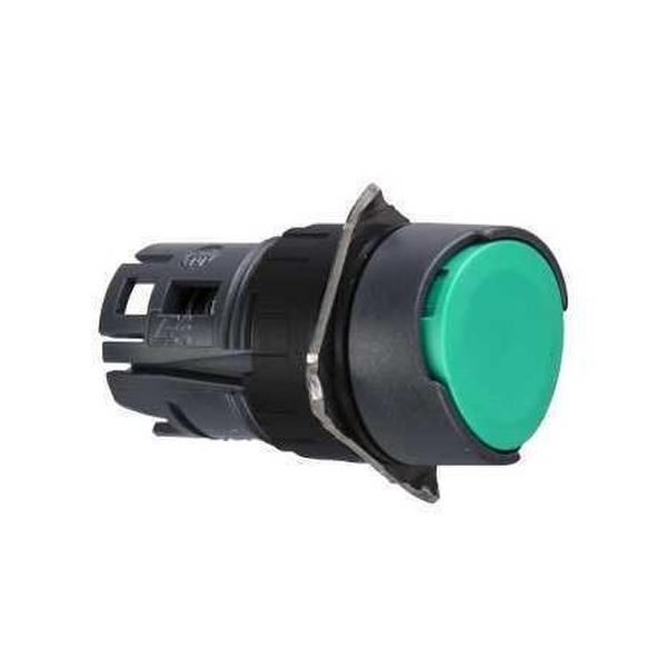 CABEZA PULSADOR DIÁMETRO 16 RASANTE IMPULSIÓN VERDE REDONDO