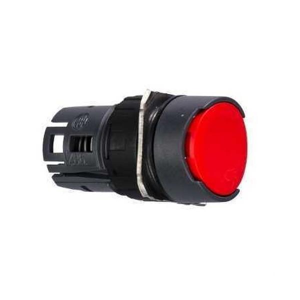 CABEZA PULSADOR DIÁMETRO 16 RASANTE IMPULSIÓN ROJO REDONDO