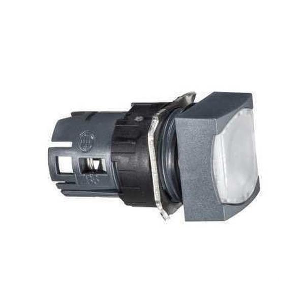 CABEZA PULSADOR LUMINOSO DIÁMETRO 16 RASANTE IMPULSOR BLANCA CUADRADO