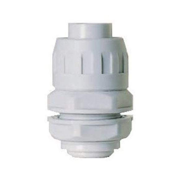 RACOR ROSCADO CON TUERCA M40x1,5 IP65 GRIS