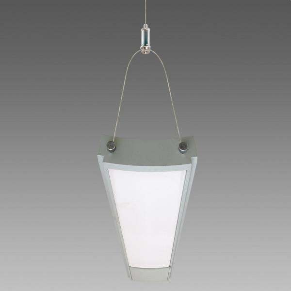 LUMINARIA 3611 ARCO T5 FL 2x54 CELL GRIS