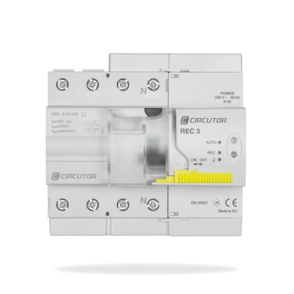 INTERRUPTOR DIFERENCIAL AUTORREARMABLE REC3-4P-63-30M