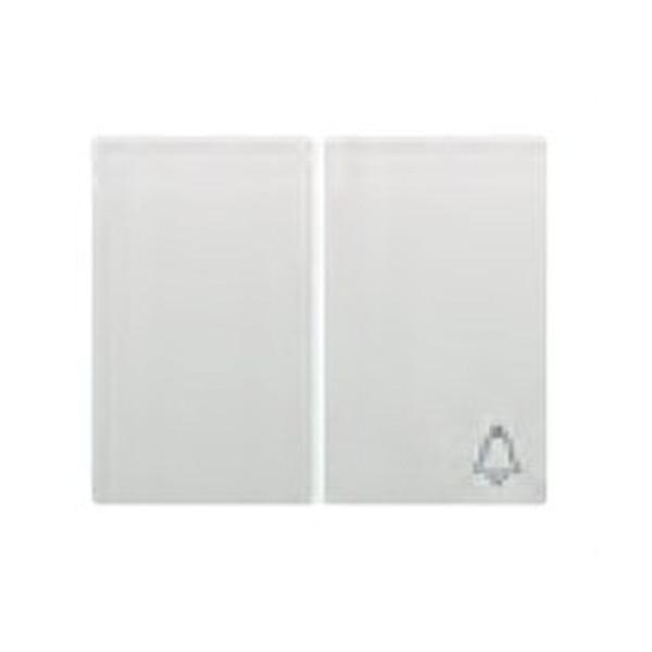 TECLA CONMUTADOR + PULSADOR SERIE IRIS EN NEGRO EN ANTRACITA