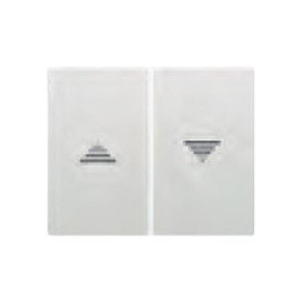 TECLA PULSADOR INTERRUPTOR PERSIANA SERIE IRIS EN NEGRO ANTRACITA