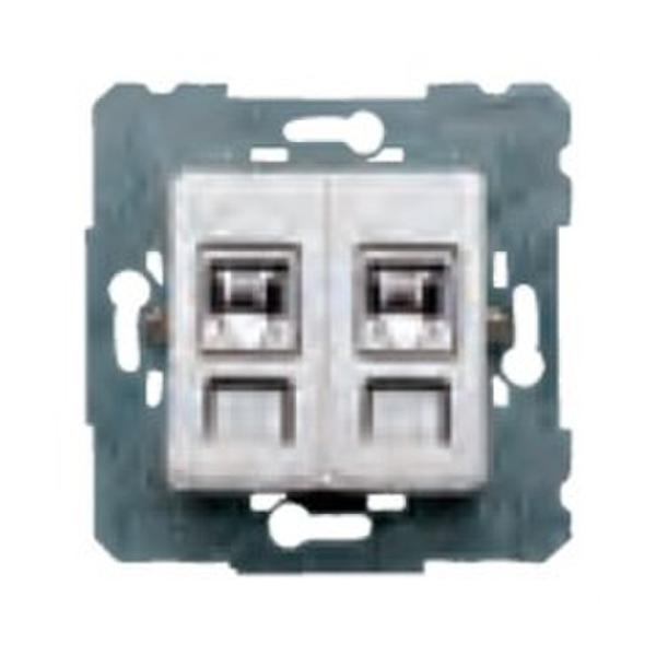 TOMA DOBLE INFORMÁTICA 8 CONTACTOS BASTIDOR SOL TEIDE EN BEIGE