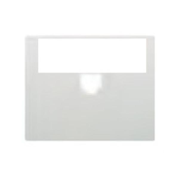 TAPA 1 CONECTOR RJ11 Y RJ45 CON PORTAETIQUETAS SERIE IRIS EN NEGRO ANTRACITA