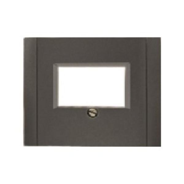 TAPA CONECTOR MULTIMEDIA IRIS EN NEGRO ANTRACITA