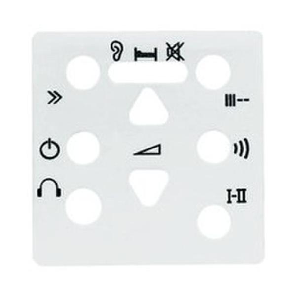 TAPA MANDO 2 CAN.ESTEREO STYLO BL.MARFIL