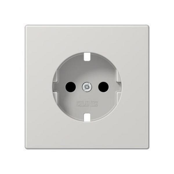 CAZOLETA BASE ENCHUFE SCHUKO® PROTECCIÓN GRIS CLARO