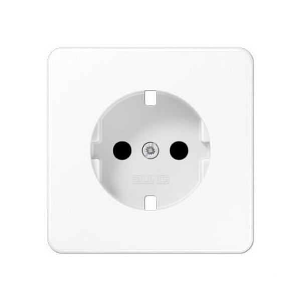 CAZOLETA PARA BASE SCHUKO® CON PROTECCIÓN BLANCO ALPINO