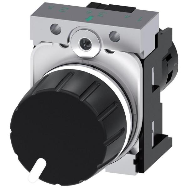 POTENCIÓMETRO COMPACTO REDONDO METÁLICO NEGRO 4,7kohm TORNILLO