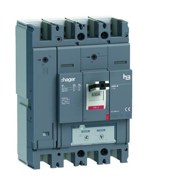 INTERRUPTOR AUTOMTICO CAJA MOLDEADA h3+ x630 4P4D N0-50% 630A 40kA REL TM