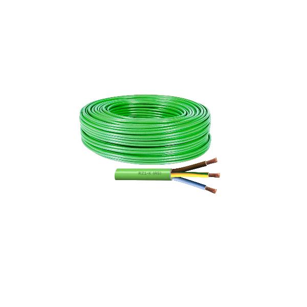 MANGUERA LIBRE HALOGENOS 1kv. 3x4mm. VERDE RZ1-K (rollo)