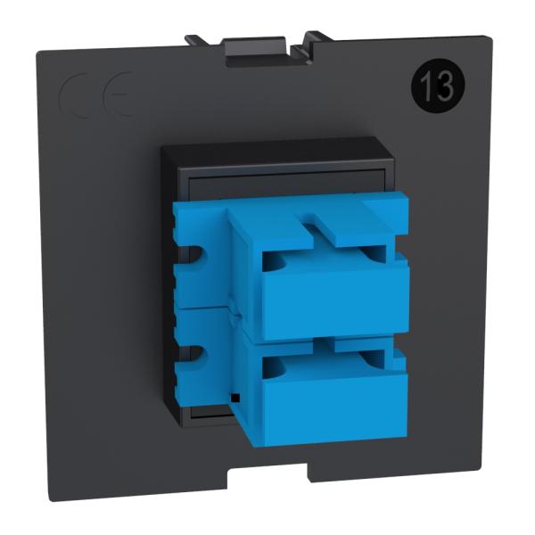 Base de acoplamiento para cable de Fibra Óptica - SC/APC - 2mod