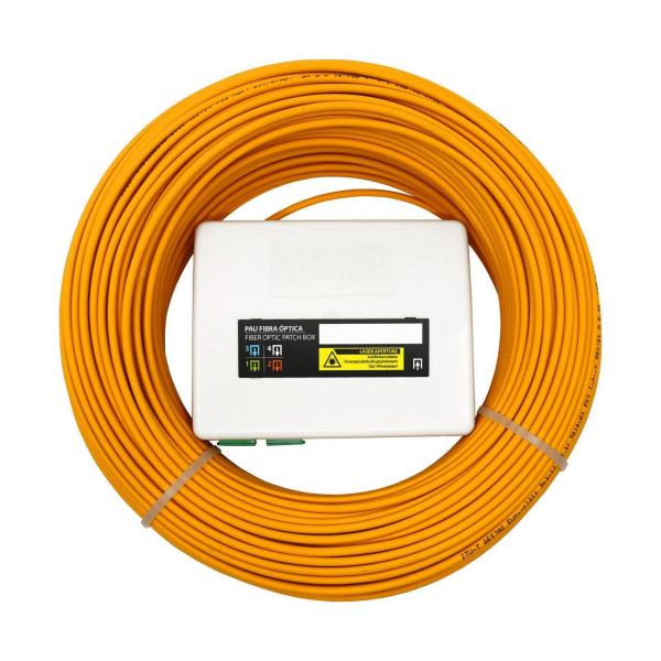 PUNTO DE ACCESOS DE USUARIO PARA FIBRA ÓPTICA 4 SALIDAS + 2 FIBRAS DCA 35m