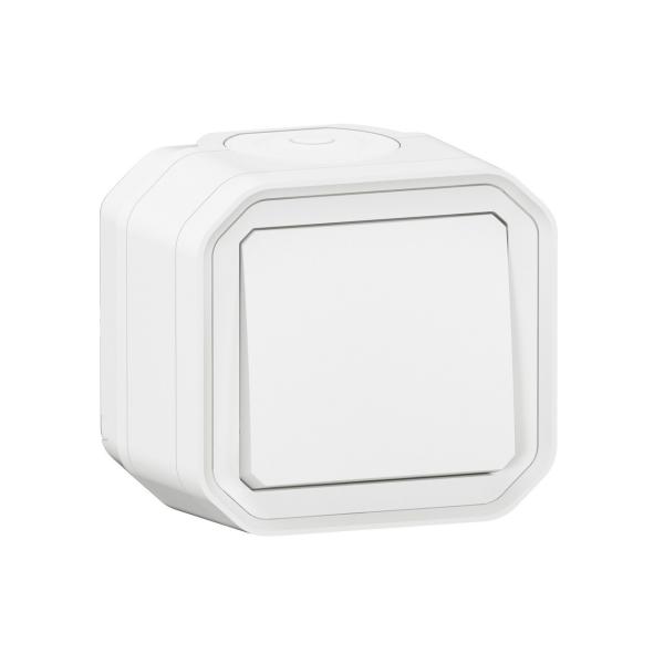 CONMUTADOR PLEXO MONOBLOC DE SUPERFICIE, 10AX, BLANCO