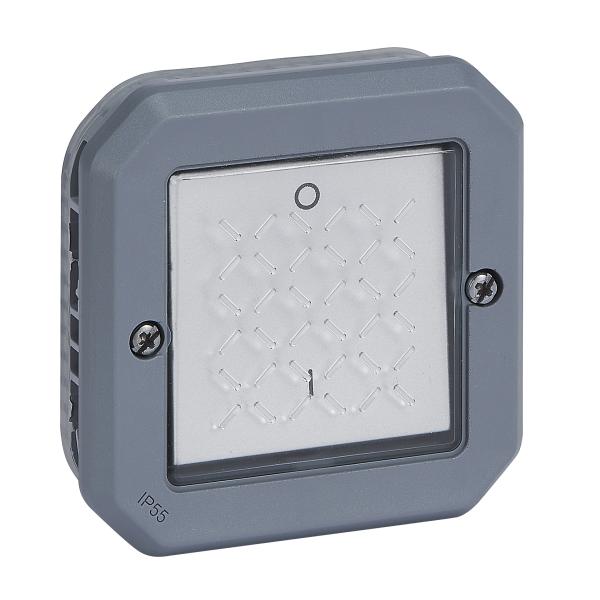 Interruptor bipolar Plexo modular - 16A - Gris