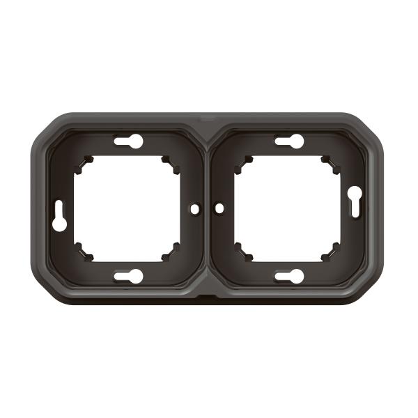 Marco de empotrar Plexo modular - 2 elementos - Antracita