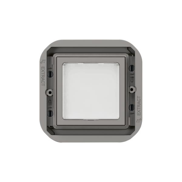 Piloto de balizado Plexo modular para lámpara E10 - 230V - Gris/Blanco