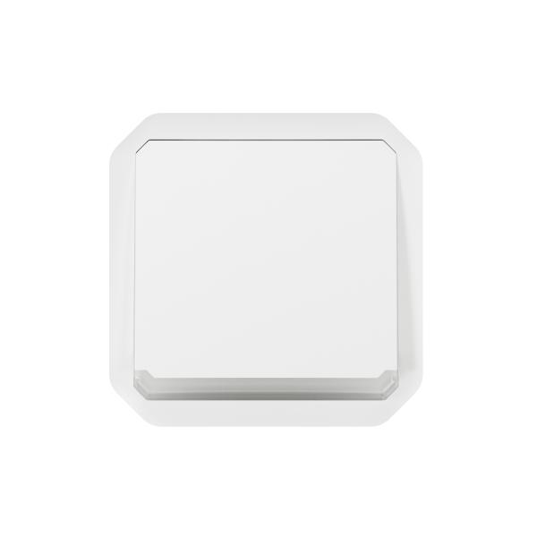Pulsador luminoso NA Plexo modular - 10A - Blanco