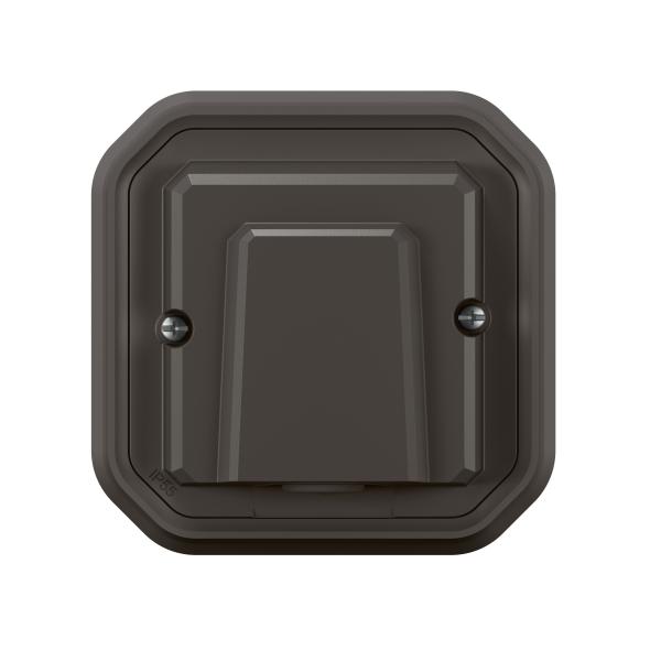 Salida de cables Plexo monobloc empotrar - sujetacables - Antracita