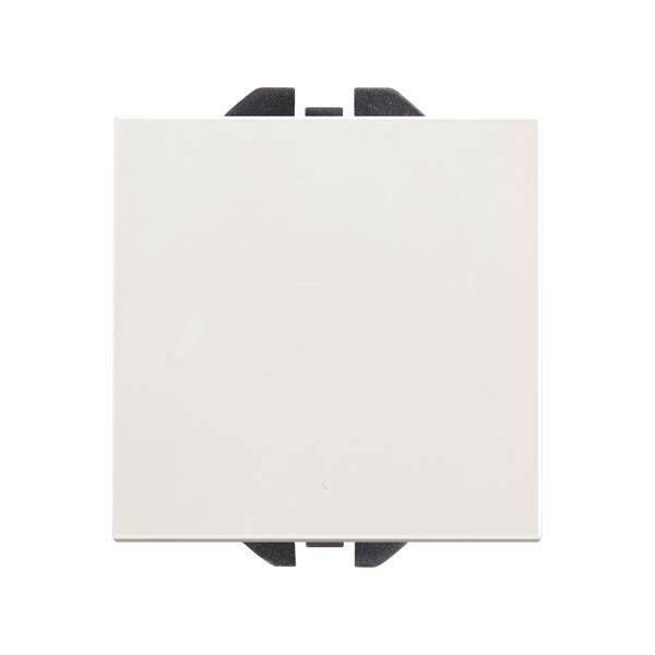 Interruptor unipolar pulsante 10AX 230V~ con sistema de embornamiento rápido blanco mate Simon 270