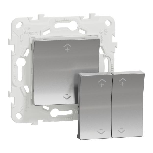 INTERRUPTOR INALÁMBRICO WISER UNICA ALUMINIO