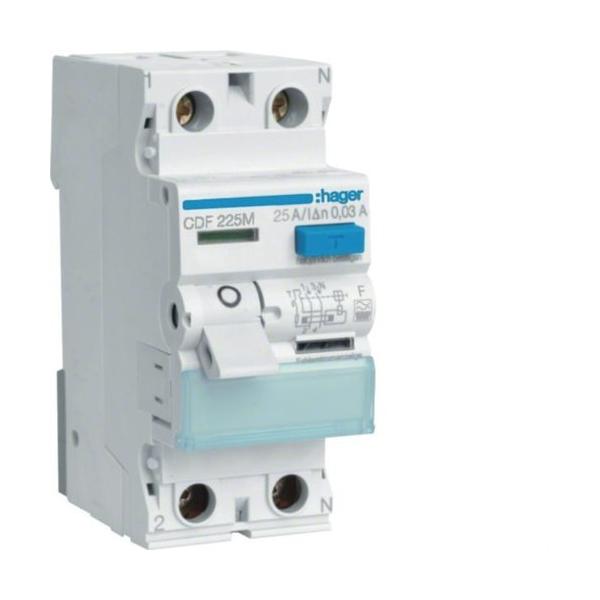 INTERRUPTOR DIFERENCIAL 2P 25A 30mA TIPO F