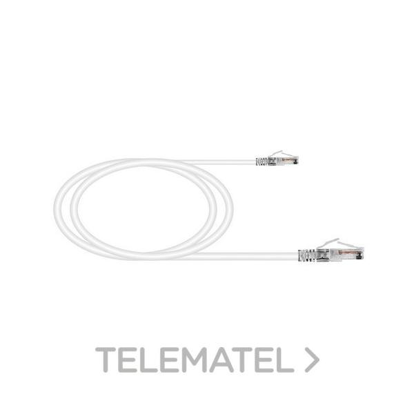 LATIGUILLO Cat6/6A U/UTP 26 AWG FLEX CONTACTOS 15µ" LSZH-FR BLANCO 3m