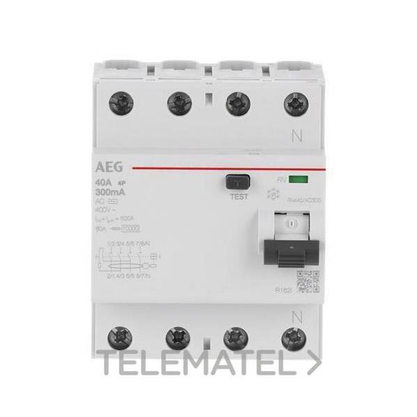 INTERRUPTOR DIFERENCIAL FN 4P 40A 300mA AC