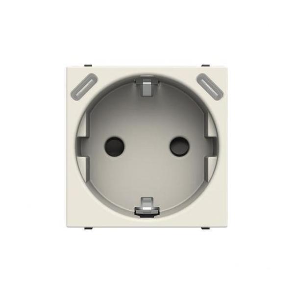 BASE DE ENCHUFE SCHUKO +USB-C+C - 2 MÓDULOS BLANCO