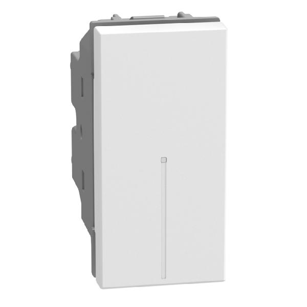 Interruptor axial Light Now iluminable - 10 AX-250 V~ - 1 módulo - Blanco