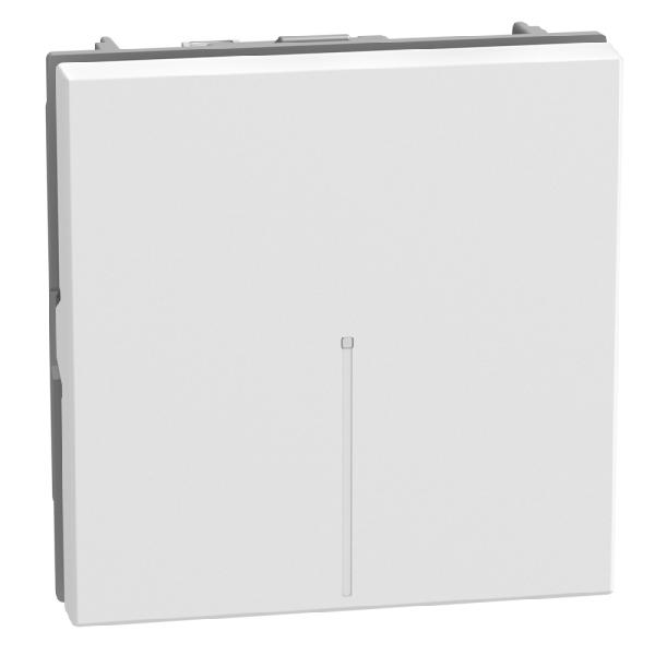 Interruptor axial Light Now iluminable - 10 AX-250 V~ - 2 módulos - Blanco