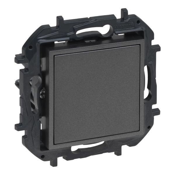 Tapa ciega y adaptador para Mosaic Niloé Step - Negro mate